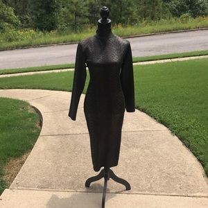 Animal Print BodyCon Dress Sz 1X (fits like 10/12)